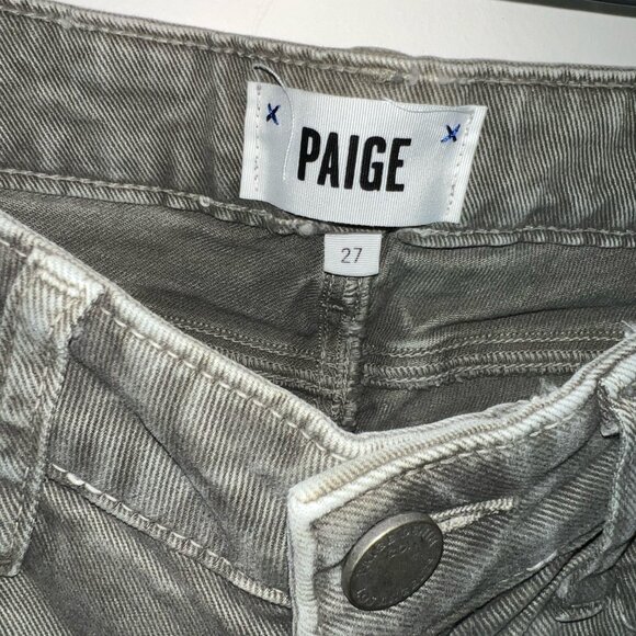 Paige Olive Grey Jeans - Picture 1 of 6